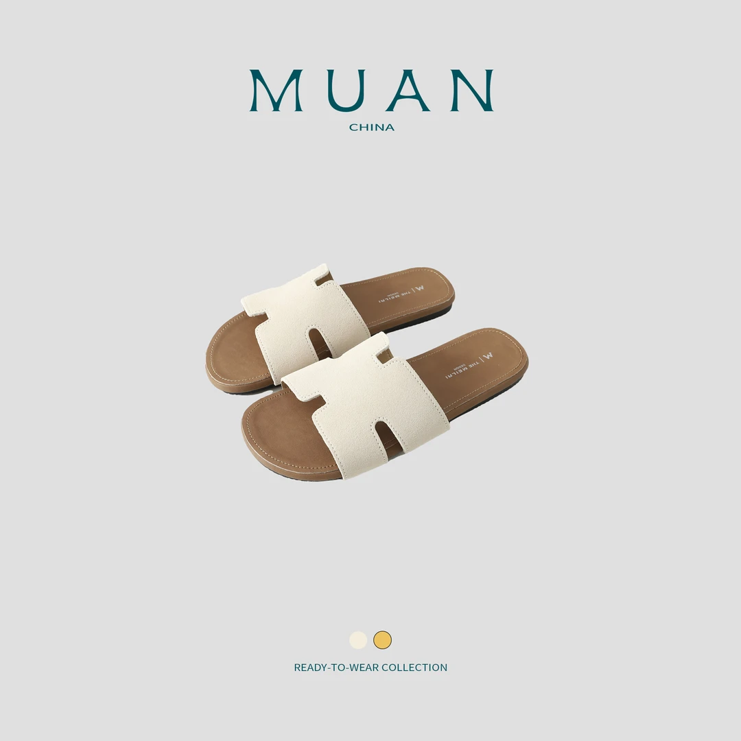 木岸:《中古罗马拖》MUAN定制气质高级拖鞋女罗马鞋女鞋女MP-252834