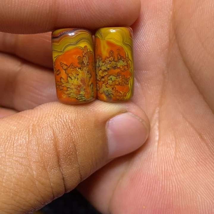 玛瑙/玉髓战国红桶珠未镶嵌刘*团