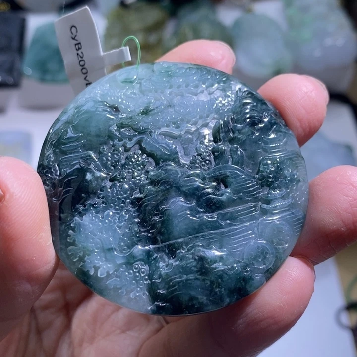 【闪购商品】颈饰未镶嵌翡翠山水