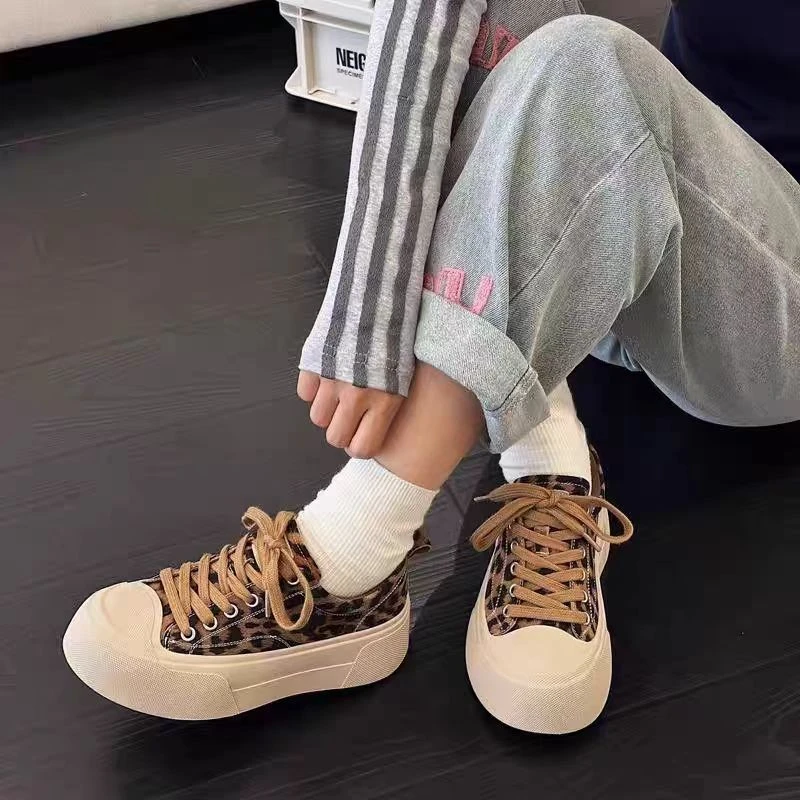 【MY SHAN】春季新款厚底圆头时尚焊锡休闲百搭饼干鞋休闲鞋9095