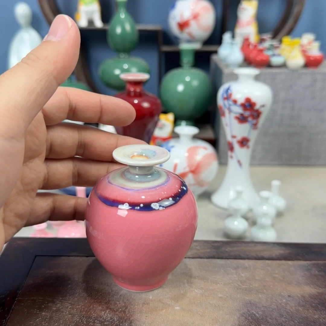 陶瓷手工小花器摆件