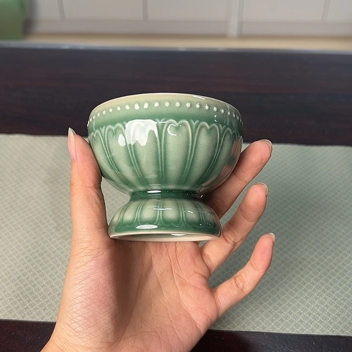 龙泉云间青瓷小米茶器
