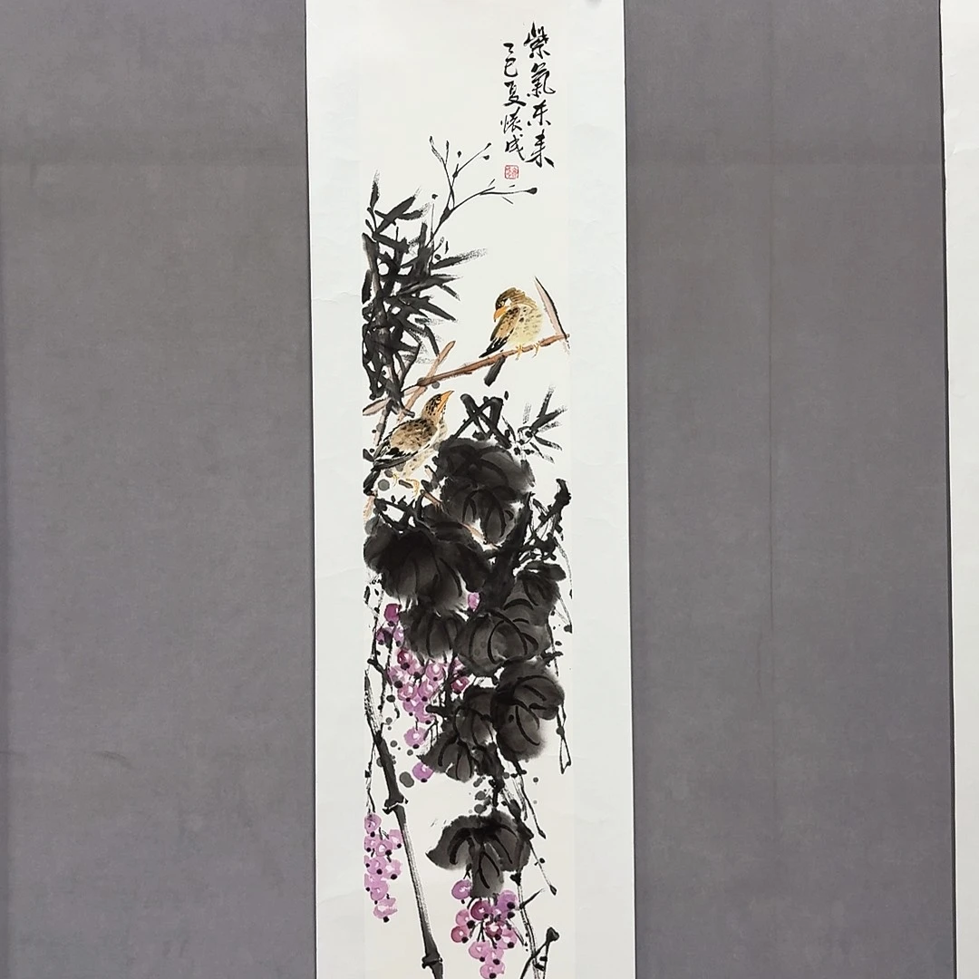 国画亲笔手绘放心去藏