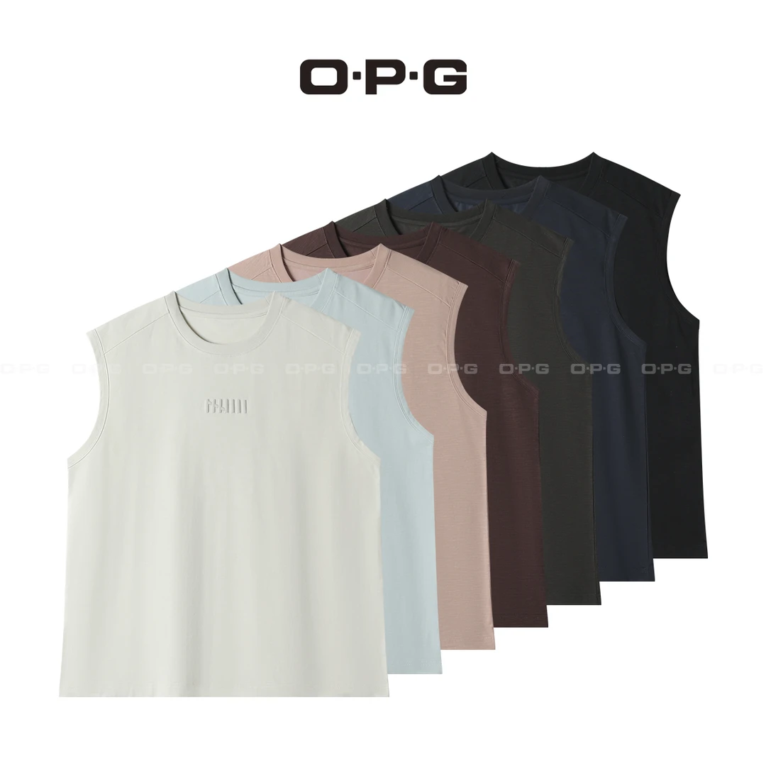 遥发服装【高棉感刺绣无袖透气T恤】夏季情侣休闲百搭日常T恤5025