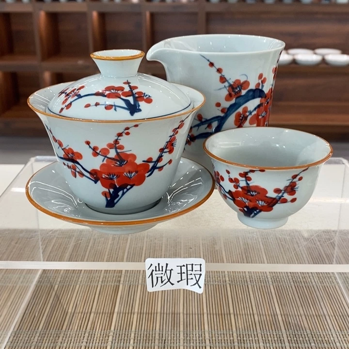 釉下老陶泥手工绘制