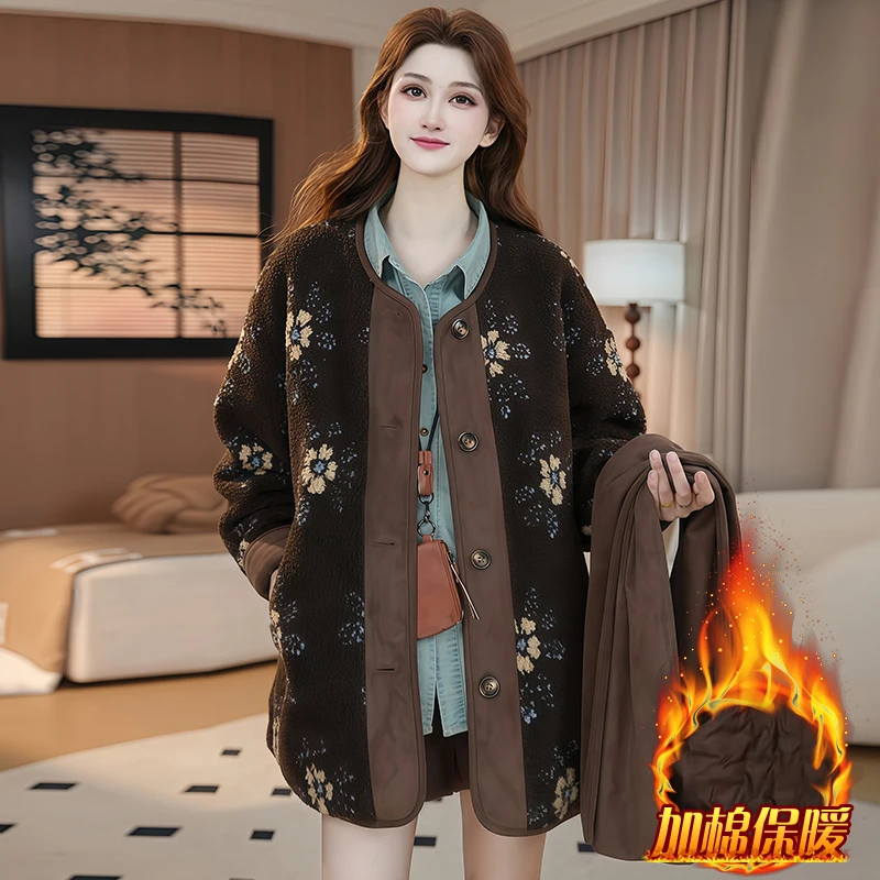 加厚设计感时尚潮流保暖棉服女士2025年冬季新款宽松遮肉显瘦上衣