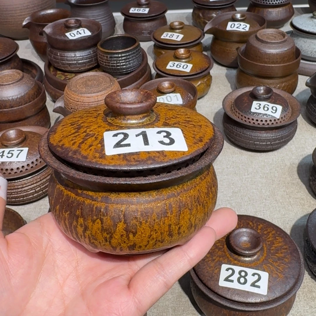 瓷粗瓷茶具素色盖碗