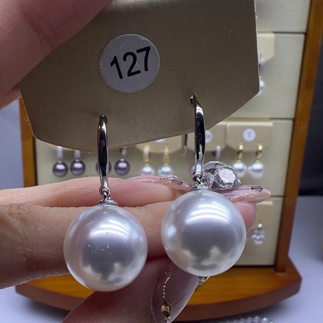 耳饰淡水珍珠银S925镶嵌