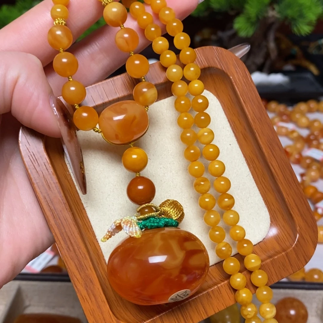 【闪购商品】蜜蜡颈饰未镶嵌项链
