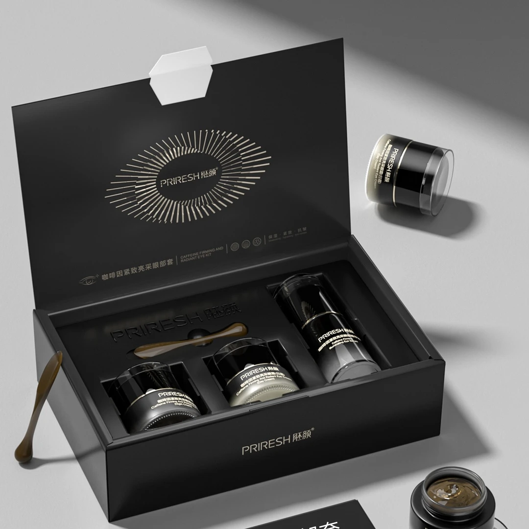 胚颜 咖啡因紧致亮采眼部套三件套 眼霜改善淡化黑色素消除浮肿