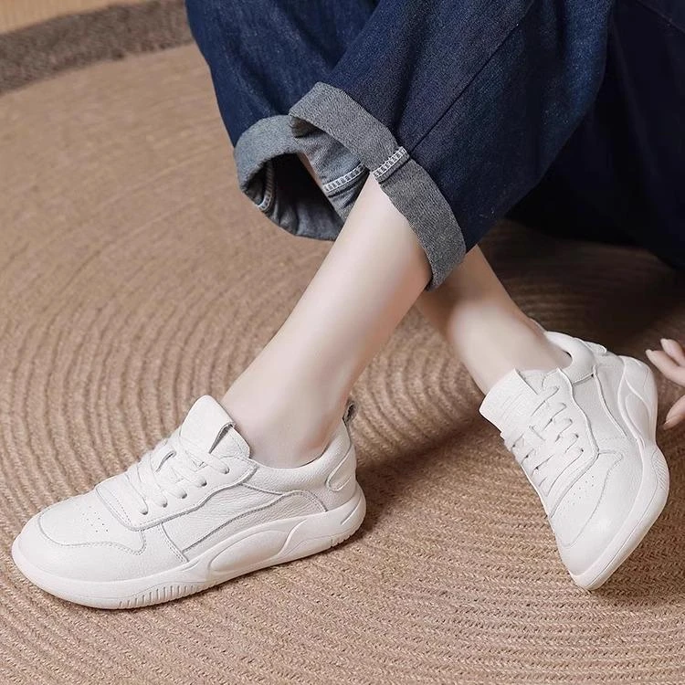 【JTG&SHOES 官方正品】罗马假日~复古百搭小白鞋女2025夏季新款运