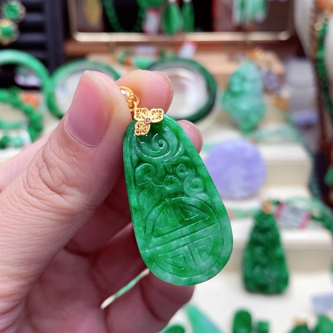 颈饰未镶嵌翡翠翡翠吊坠