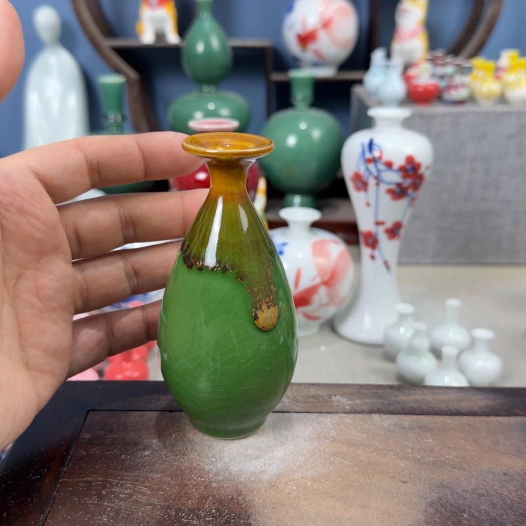 陶瓷手工小花器摆件