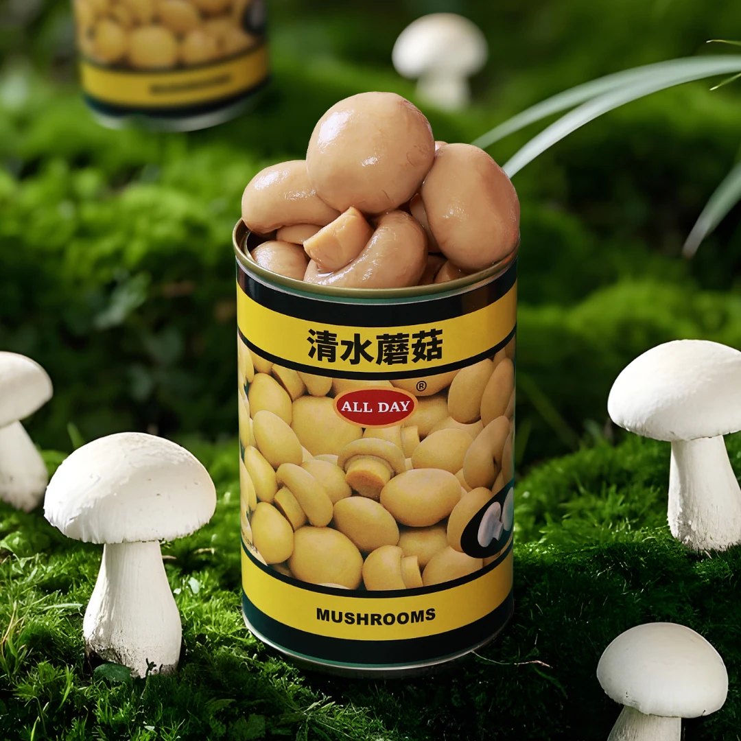 【新品】整粒清水蘑菇罐头400g即食素食蘑菇烹饪食材干货菌菇