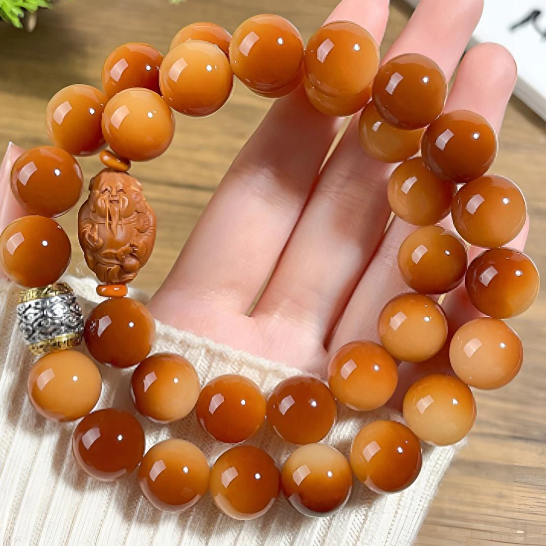 【到手两条】（财爷双圈）送（十二生肖守护双圈）高油高密老料菩提手串