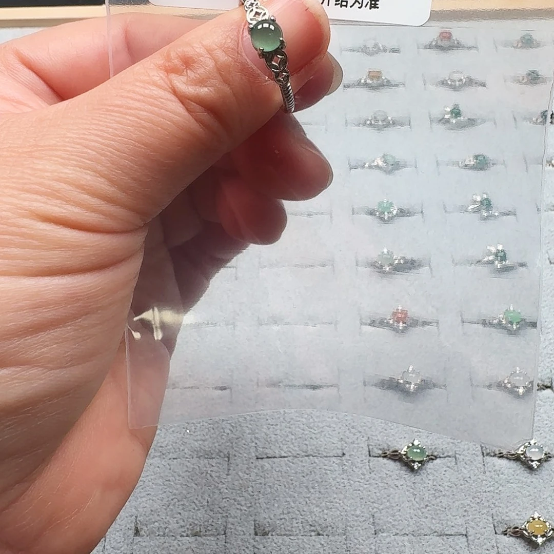 翡翠耳饰未镶嵌天然A货翡翠7646