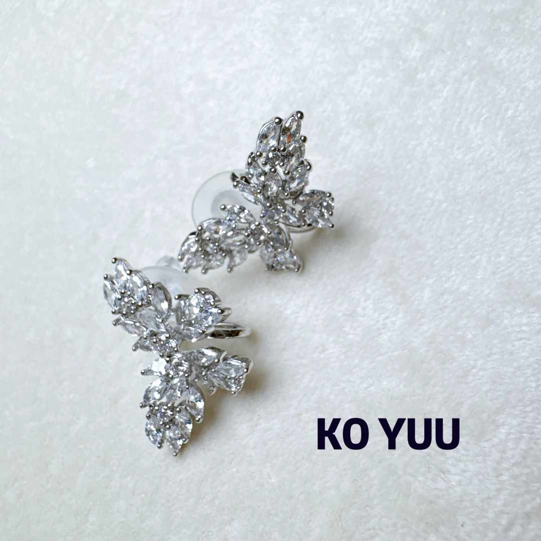铜合金锆石耳饰  【雨桐高奢饰品】耳环CC00236