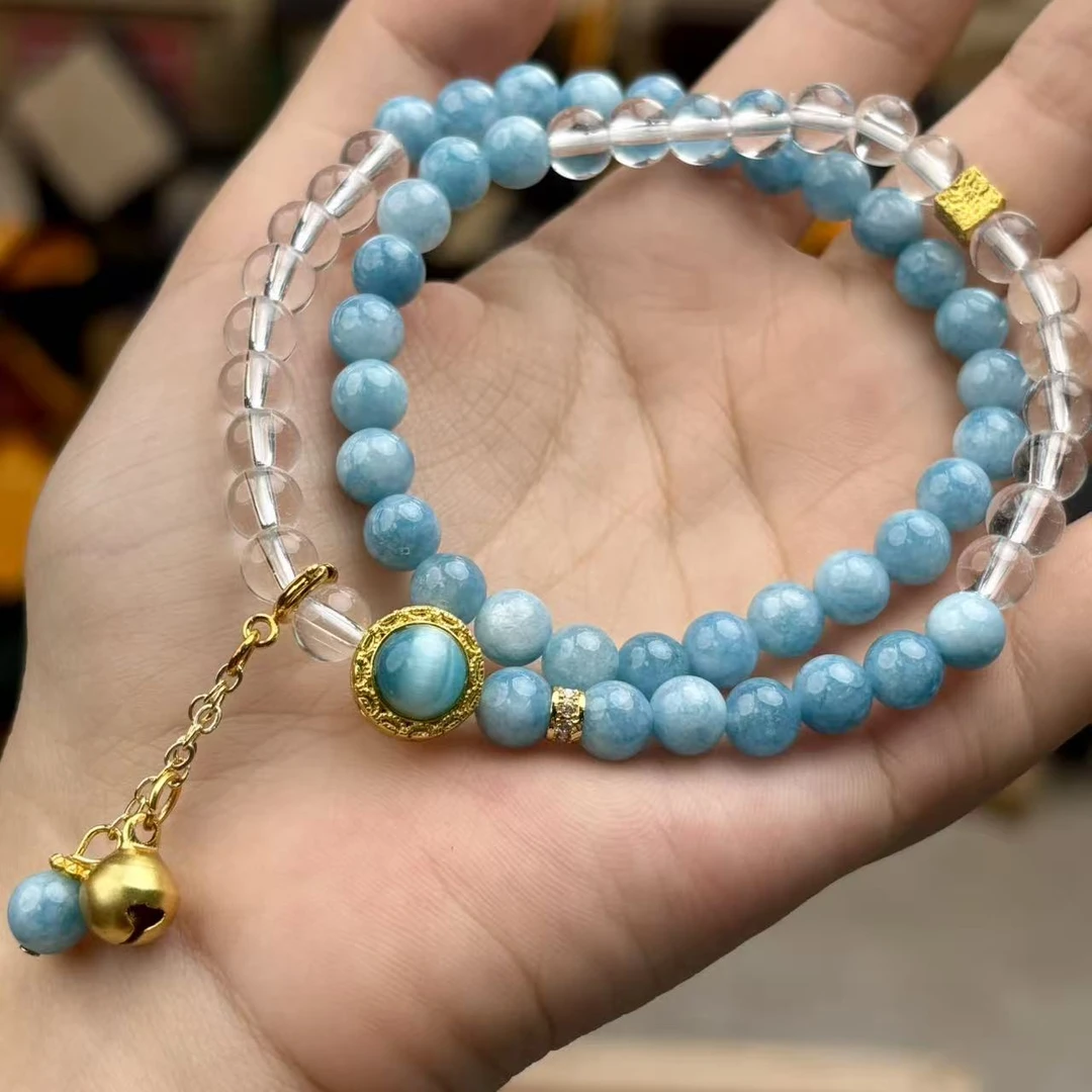 海纹石 海蓝宝 福海石 S1040 无礼盒