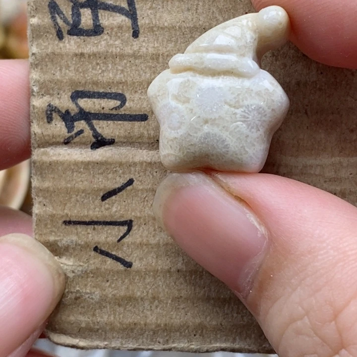 颈饰未镶嵌硅化珊瑚（珊瑚玉）别****星