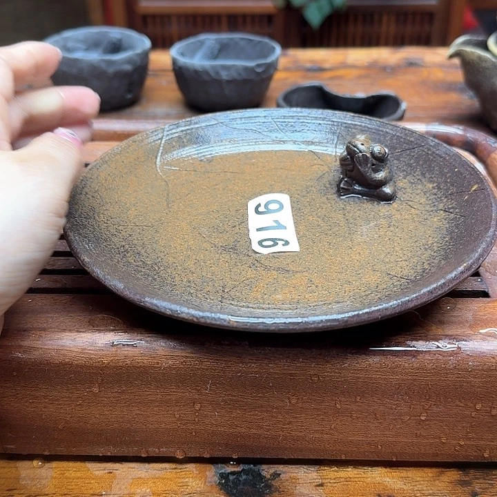 纯手工制作粗陶茶具