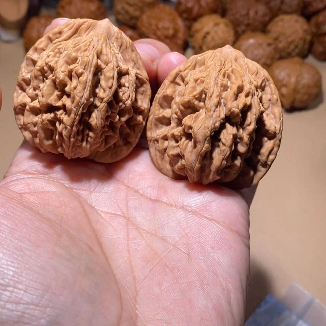 文玩核桃把件R*y全品无修44尺虎头