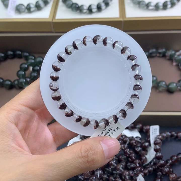 未镶嵌手链水晶绿幽灵