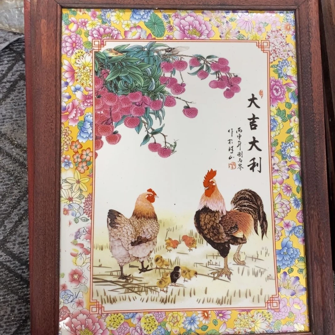 瓷片景德镇瓷板画柴窑烧制