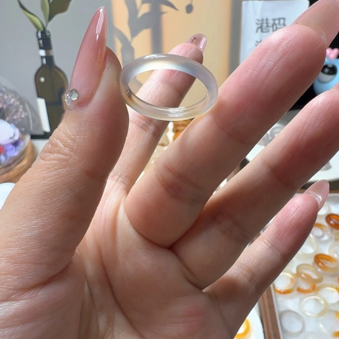 未镶嵌戒指玛瑙/玉髓456港17.5
