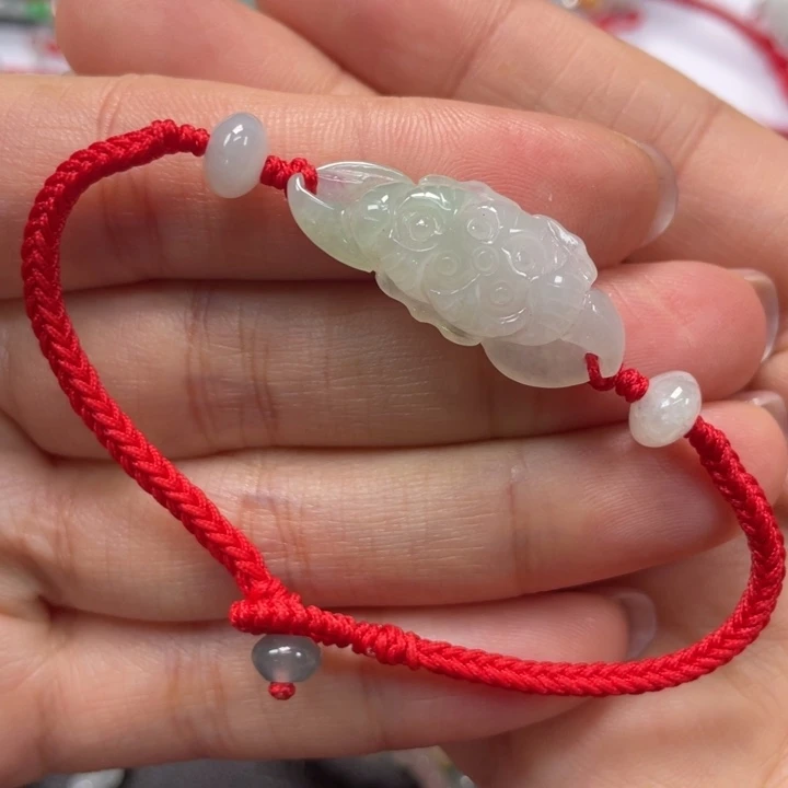 翡翠未镶嵌手绳17手围