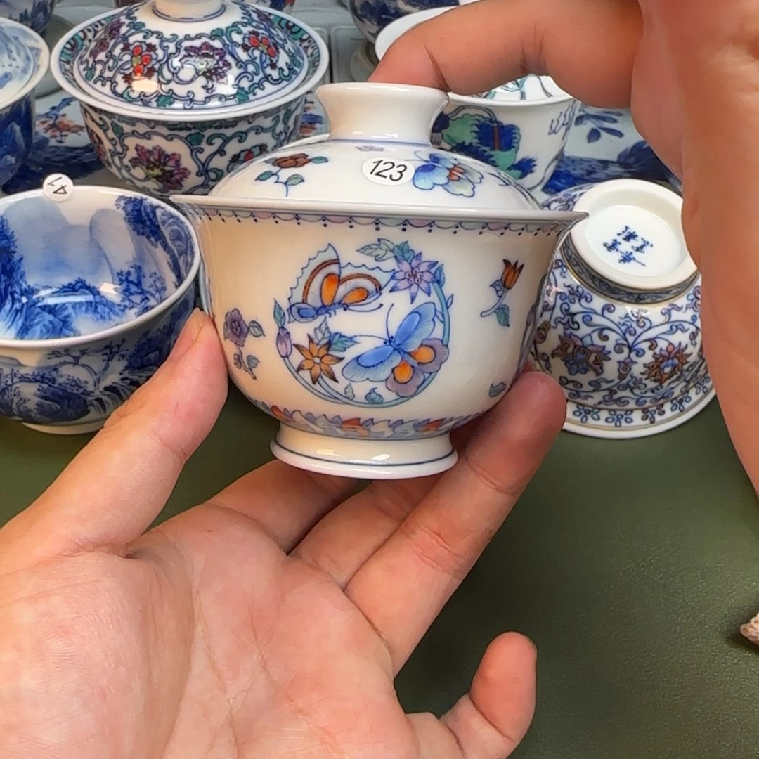 彦祖纯手工手绘茶具123