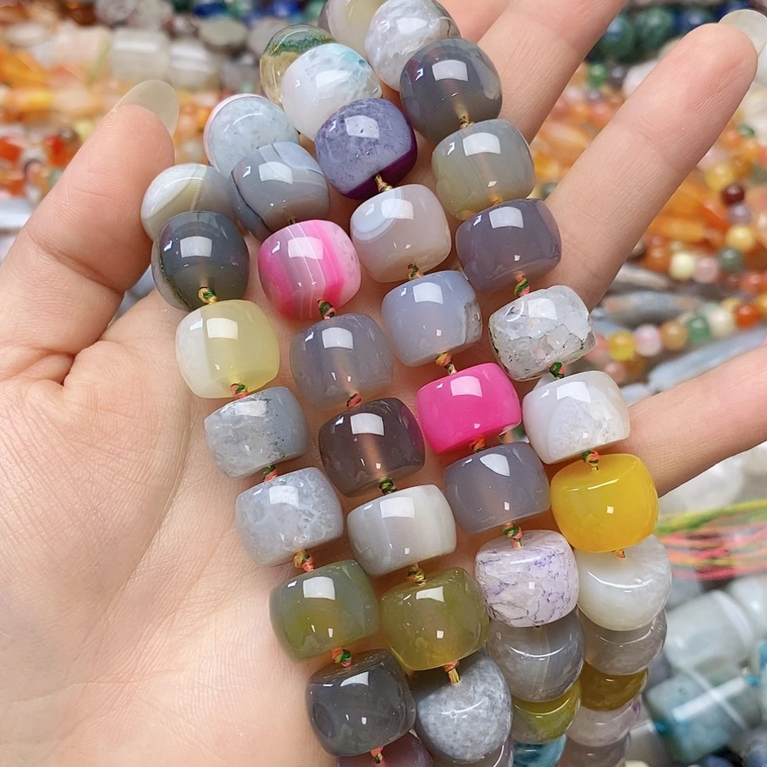 玛瑙/玉髓未镶嵌珠宝半成品卡十四玛瑙一条