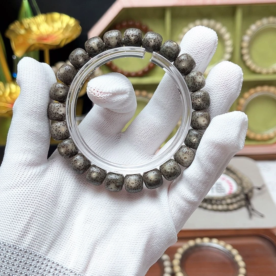 星月菩提手串绿幽灵单圈