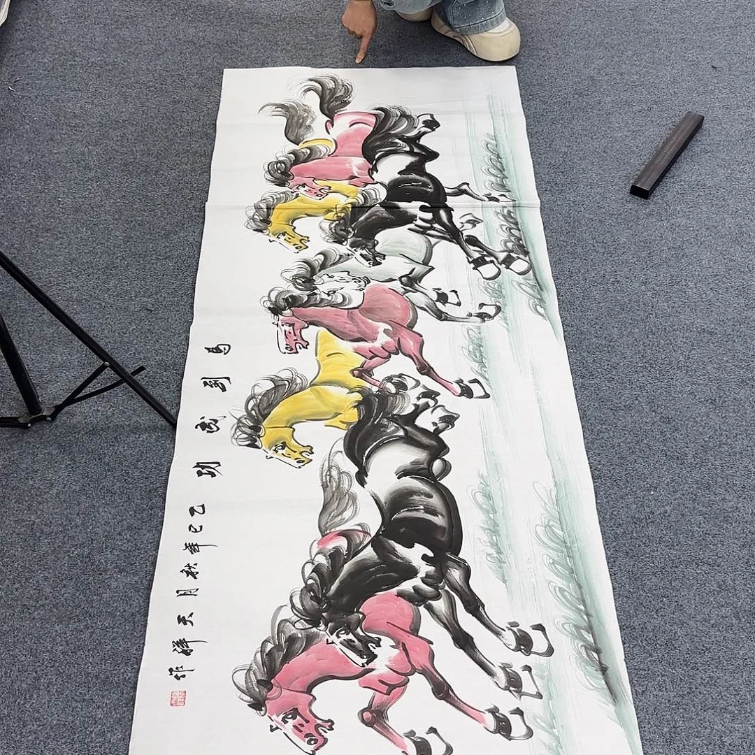 国画作品小姐姐放漏中