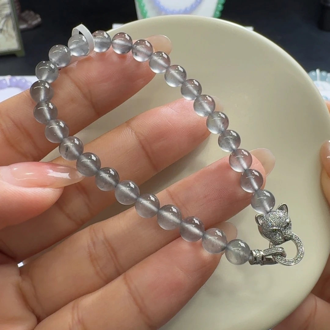 未镶嵌手链翡翠玻璃黑钢卡6.2寒光凛凛毕业款