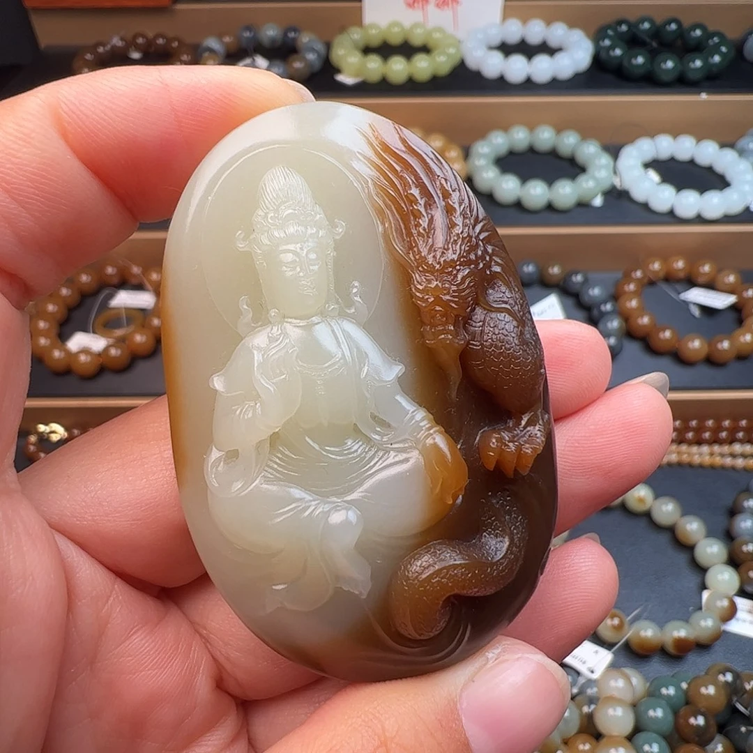 和田玉未镶嵌手链