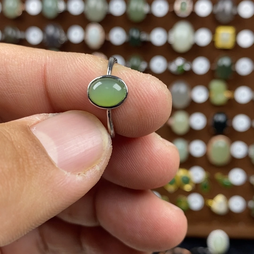 和田玉（碧玉）戒指合金