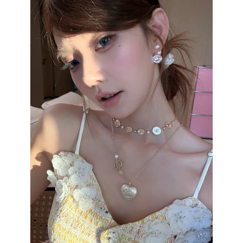 铜合金项链 B1333 爱心小项链