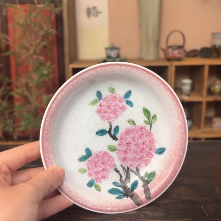柴烧纯手工手绘陶瓷