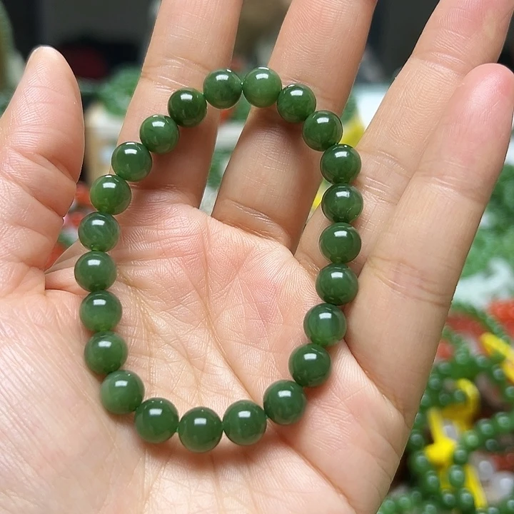 和田玉（碧玉）未镶嵌手链