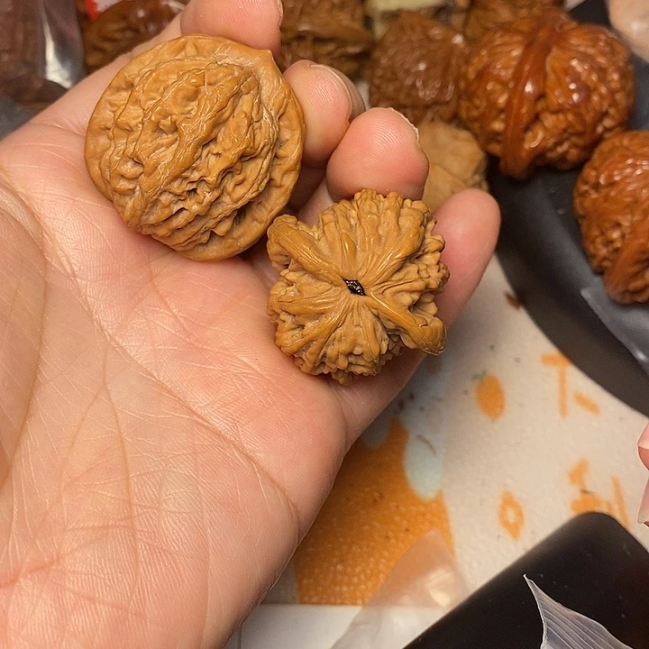 文玩核桃把件虎头36