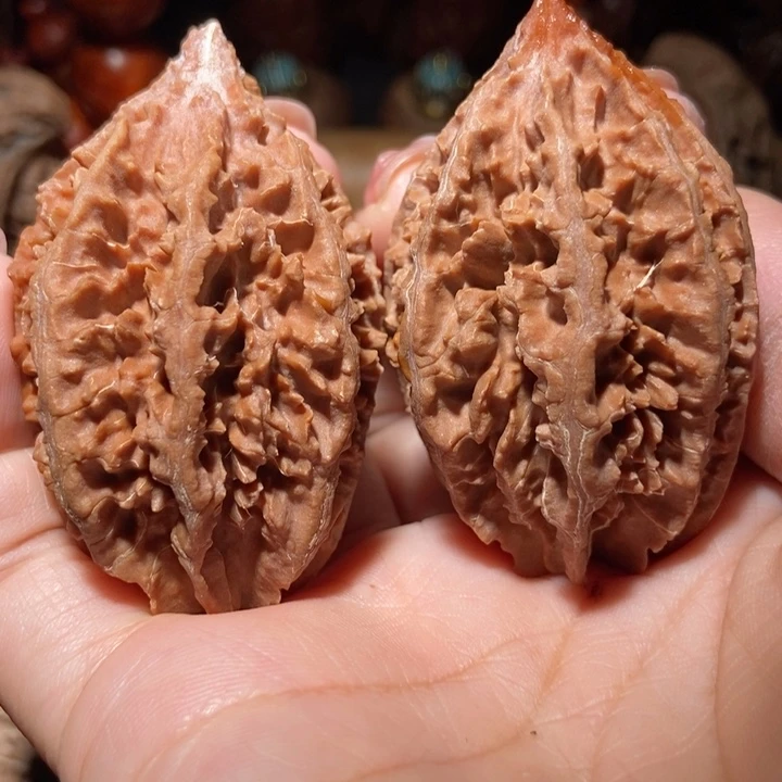 把件文玩核桃东北楸子小雪75