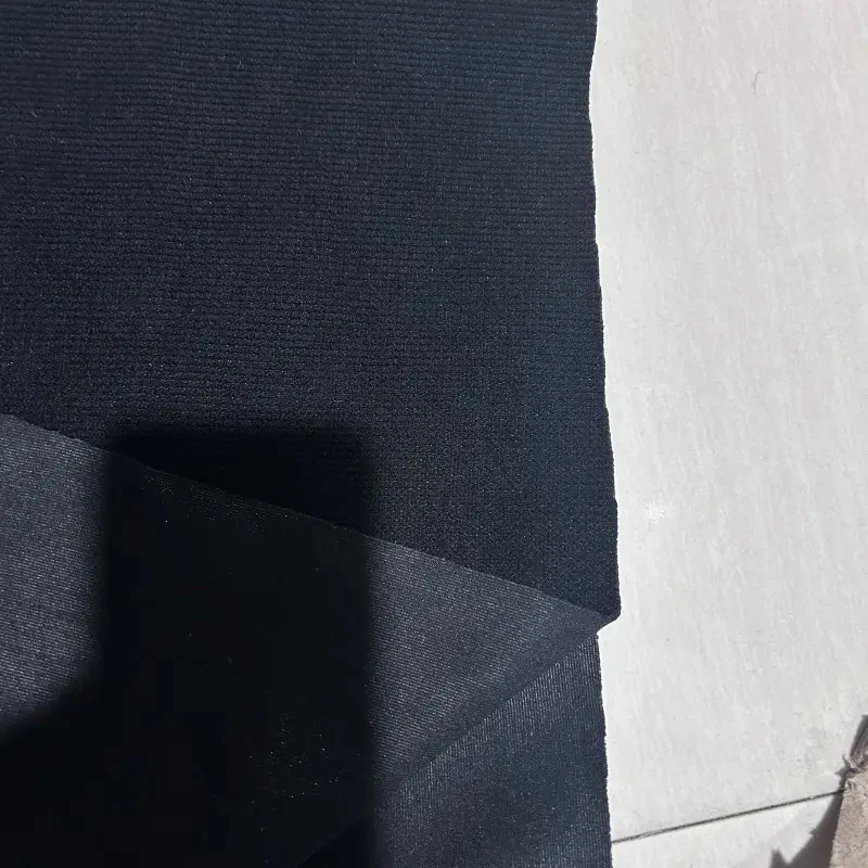 雪尼尔高档附衬布料加厚外套垂感纯色弹力裤子面料条绒秋季复合