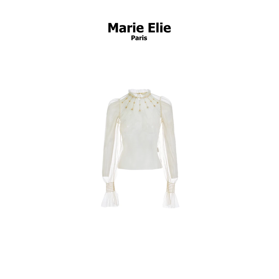 Marie Elie【周年庆福利】早春新款网纱上衣EAE12D26922