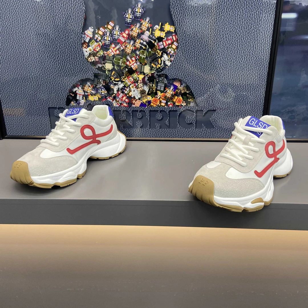 男鞋2025夏季舒适透气时尚休闲鞋运动鞋复古跑鞋布面面潮鞋老爹鞋