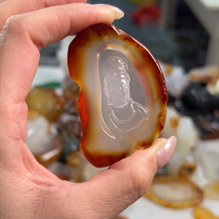 玛瑙/玉髓吊坠(不含链)未镶嵌