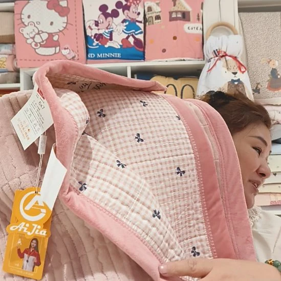 竹子纤维云丝绒粉底床盖