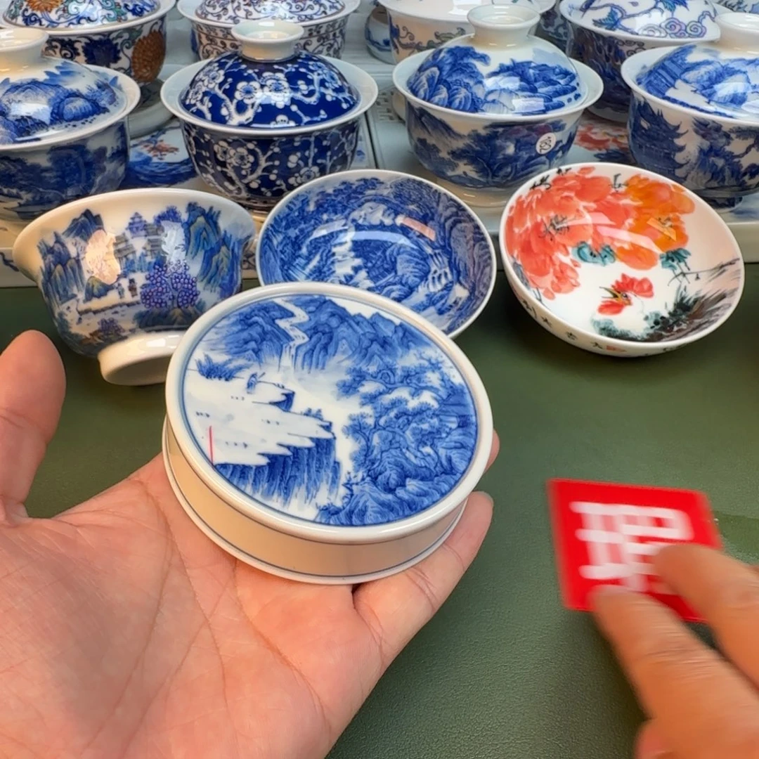 纯手工纯手绘茶具石头266