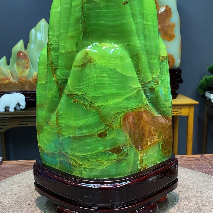 石材靠山摆件创意饰品