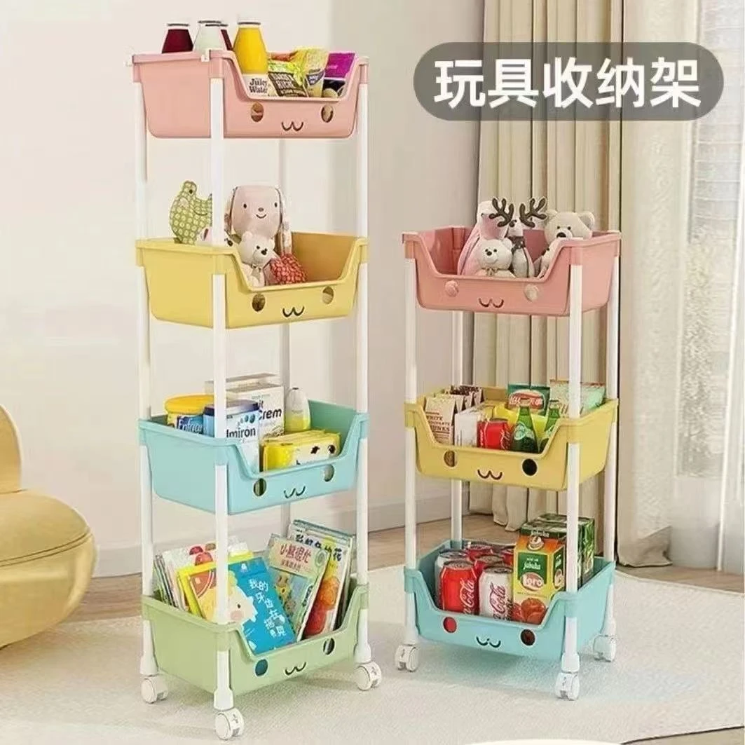 收纳柜子置物柜家用宝宝儿童整理衣服玩具储物柜塑料零食柜YH
