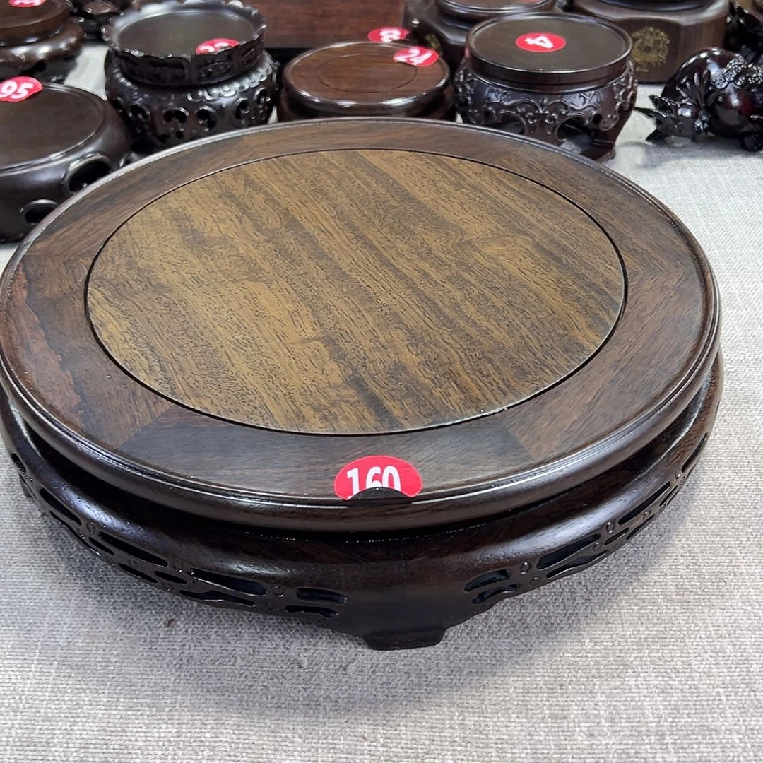 真***海红木底座精雕工艺品